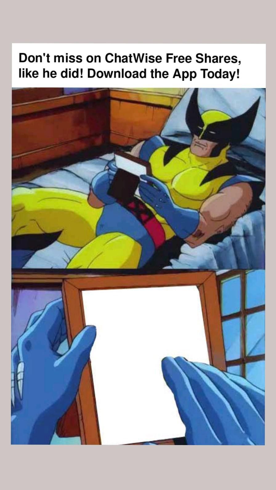 wolverine meme template