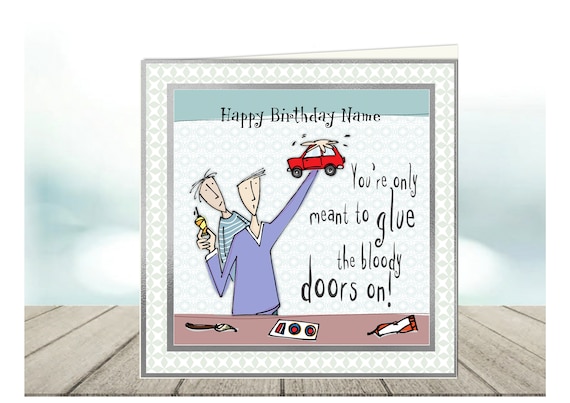 humour birthday cards for him