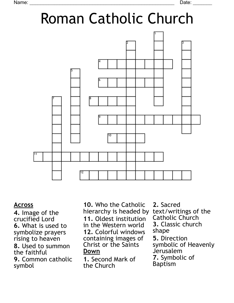 diocese crossword