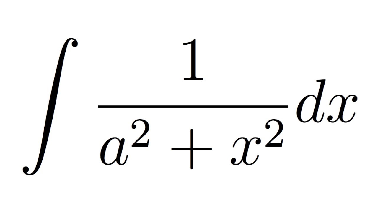 integral 1 a 2 x 2 1 2