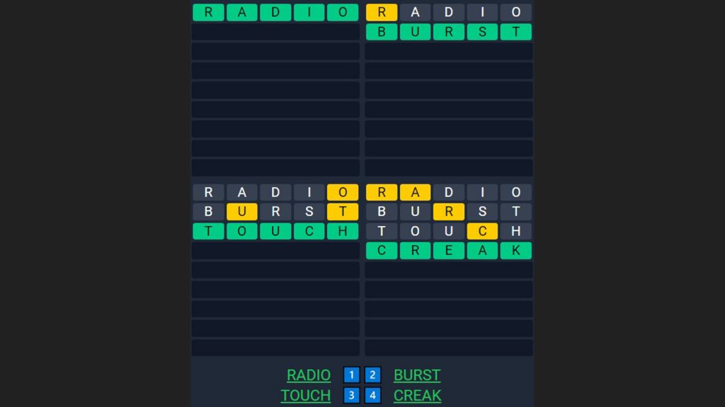 quordle weekly challenge answers