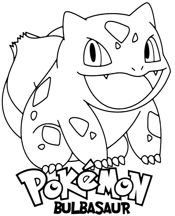 bulbasaur coloring page