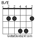 b/e chord