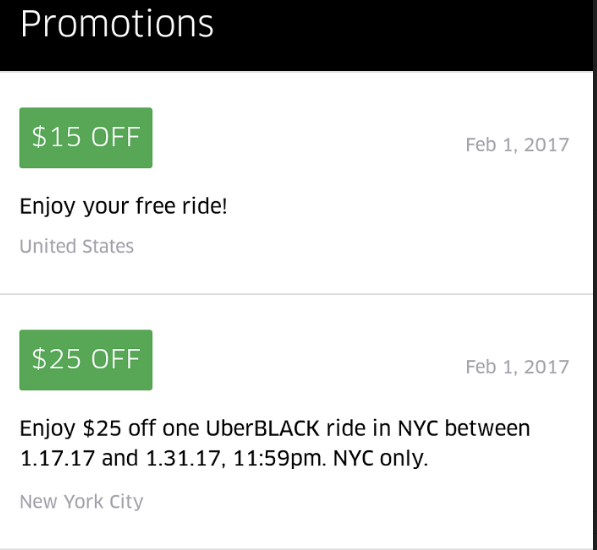 uber vouchers for existing users