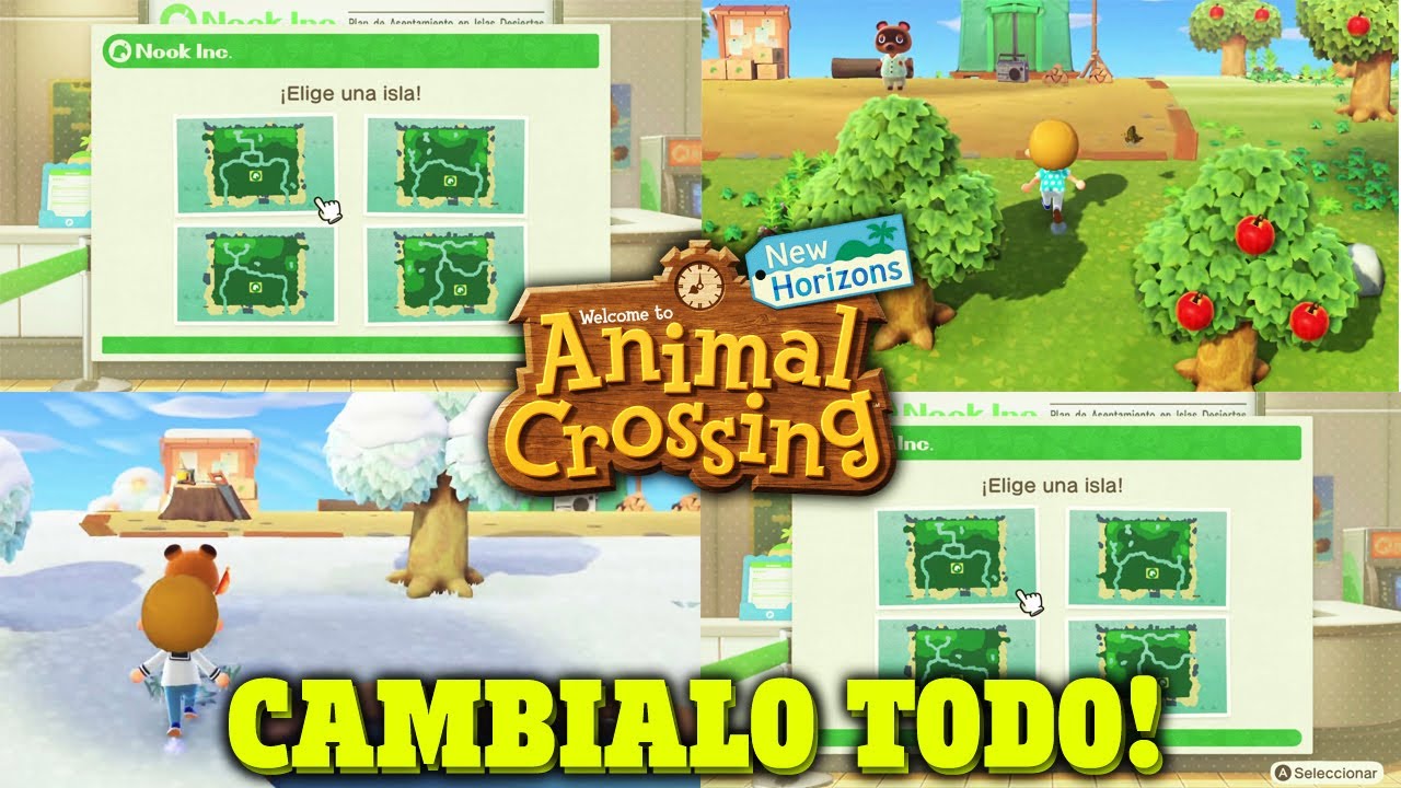 como cambiar de isla en animal crossing new horizons