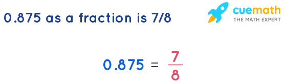 .875 in fraction