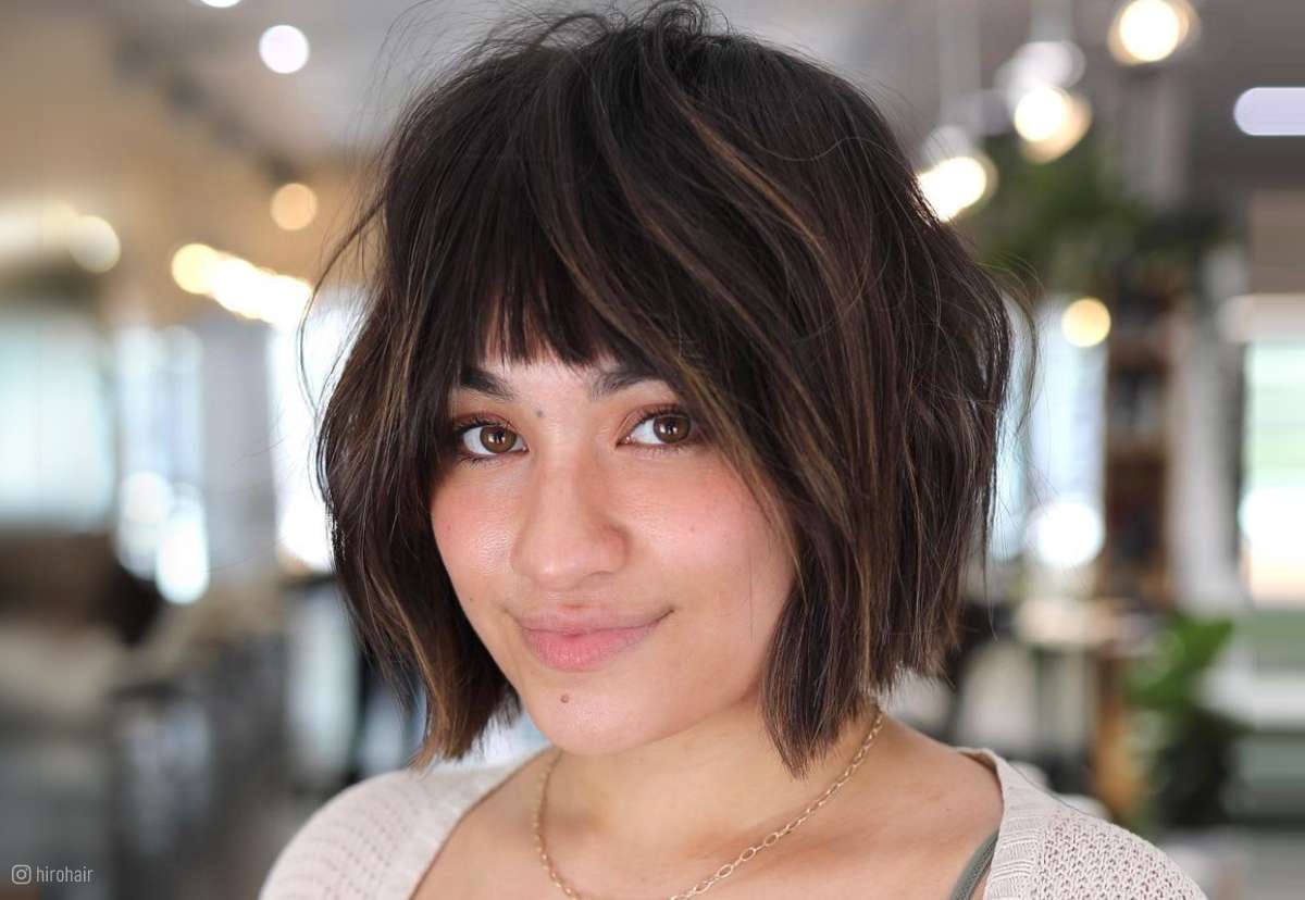 bob and bangs hairstyles