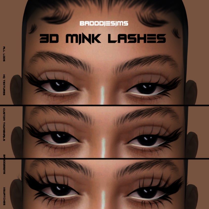 eyelashes sims 4 cc