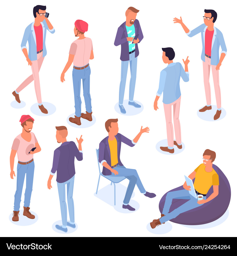 isometric people