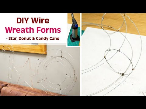 how to make wire wreath frame