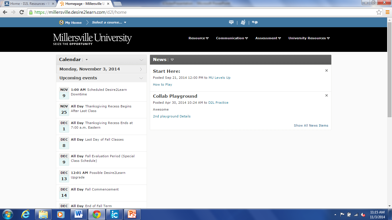 millersville d2l