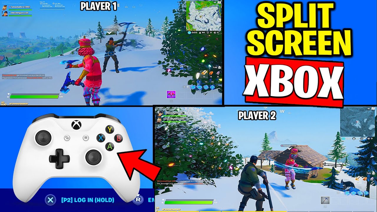 how to play split screen on fortnite xbox series x