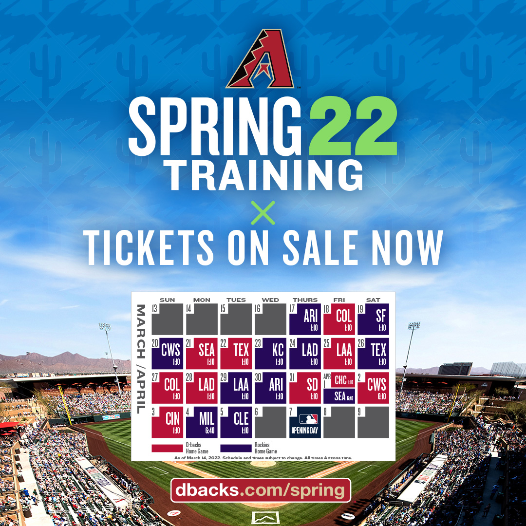 dbacks spring training tickets