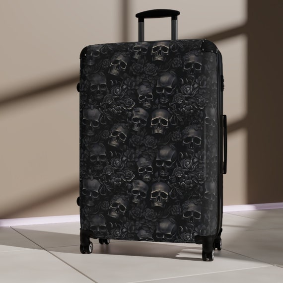 skull suitcase