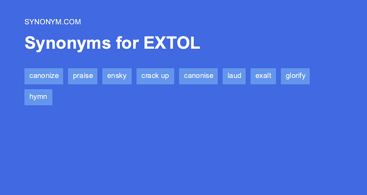 extol antonym