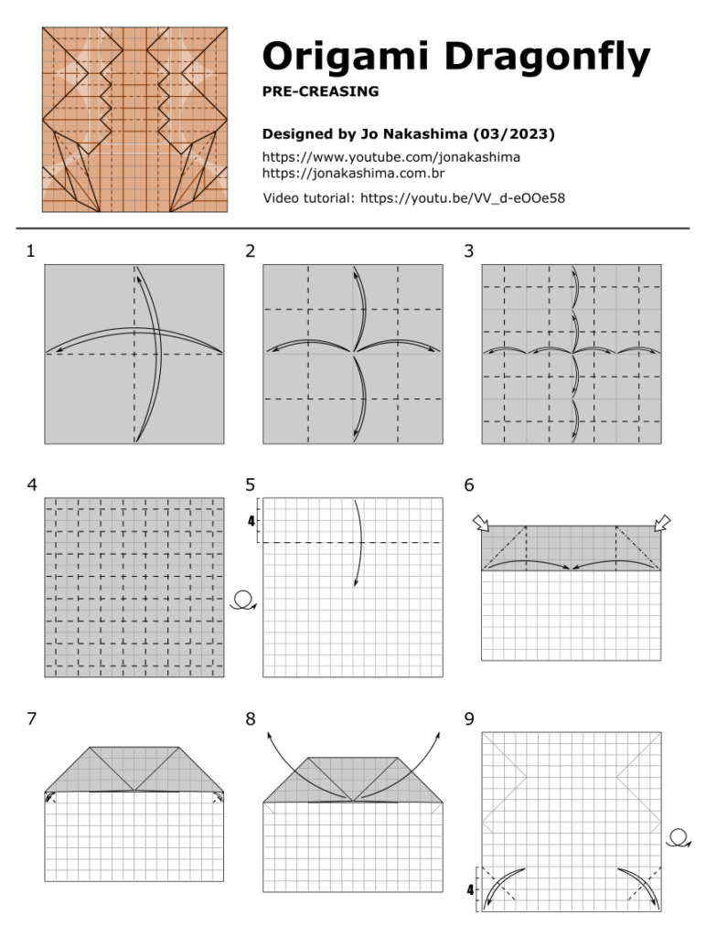 origami dragonfly instructions pdf