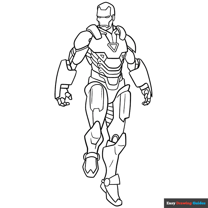 coloring pages of iron man