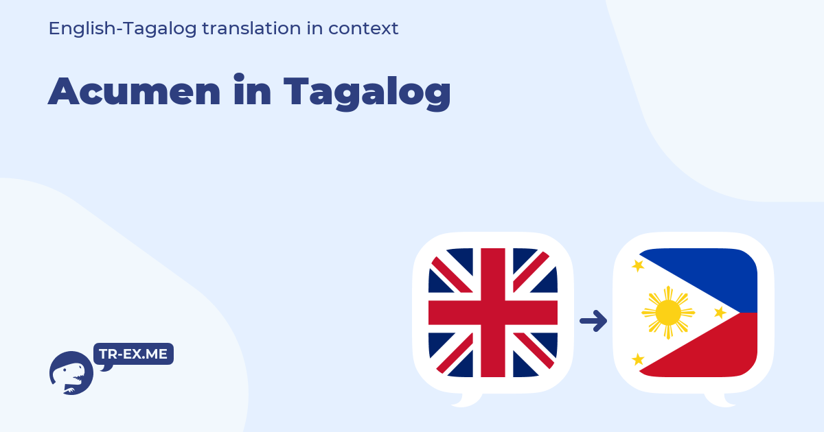 acumen in tagalog