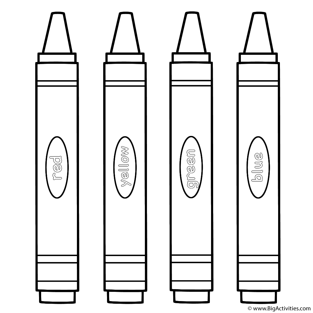 crayon coloring sheet