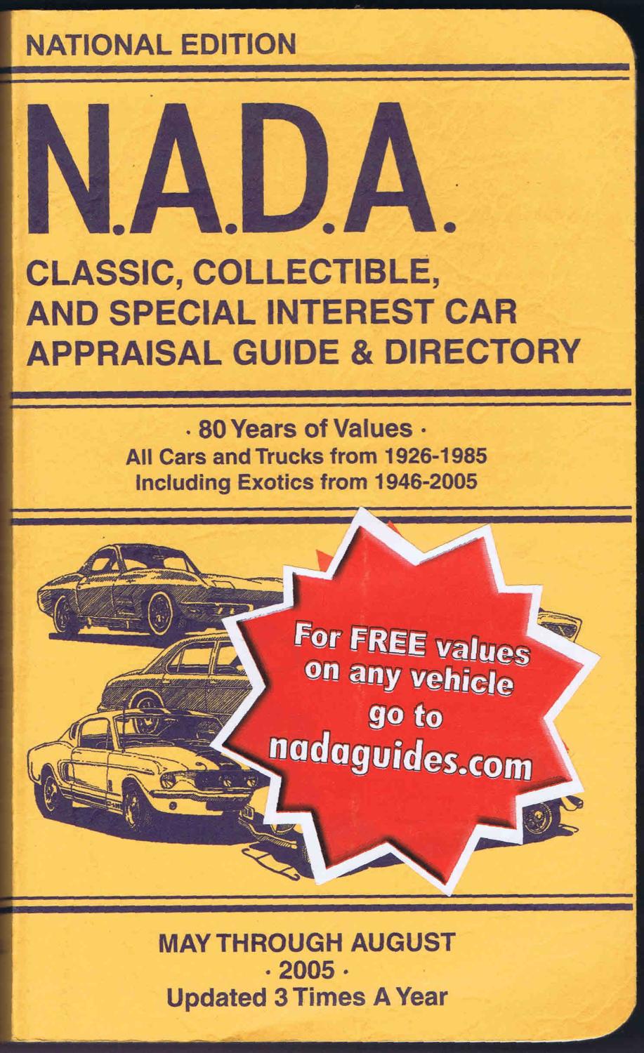 nada classic car values