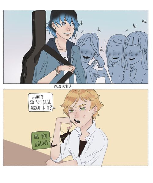 adrien agreste x reader jealous marinette