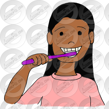 brush teeth clipart