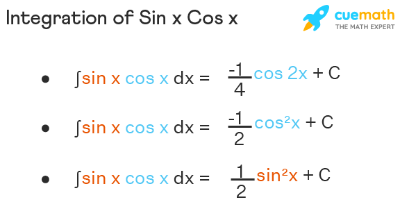 integration of cos x sin x