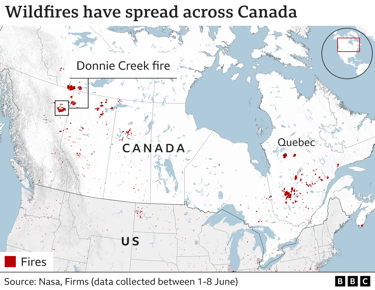 location of fires in quebec