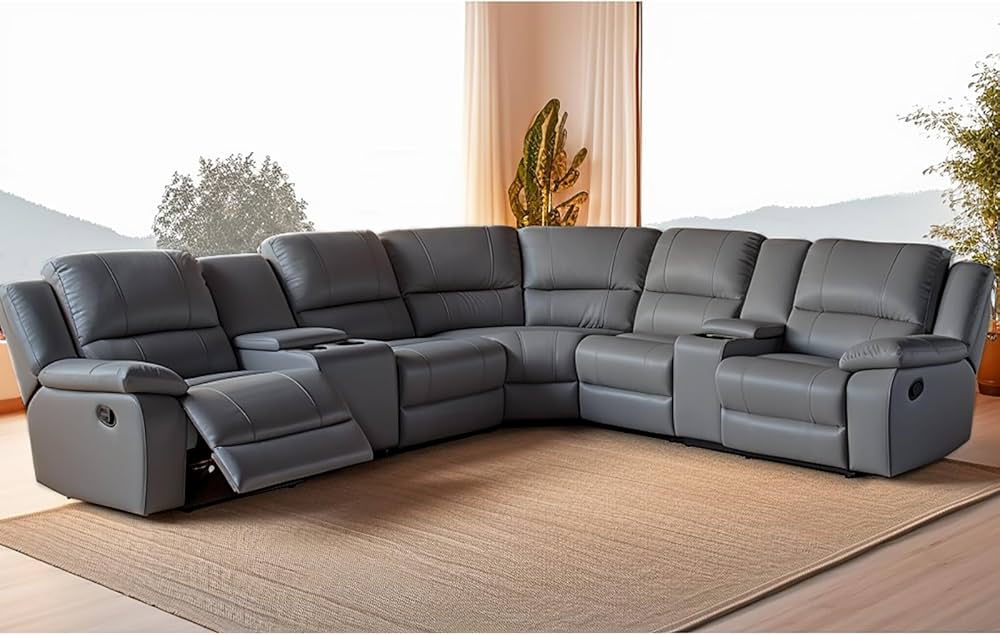 faux leather sectional canada