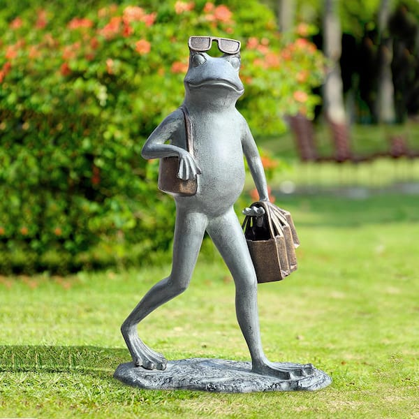 frog garden statue