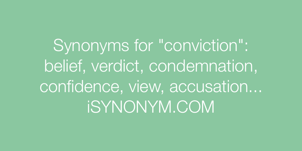 conviction synonym