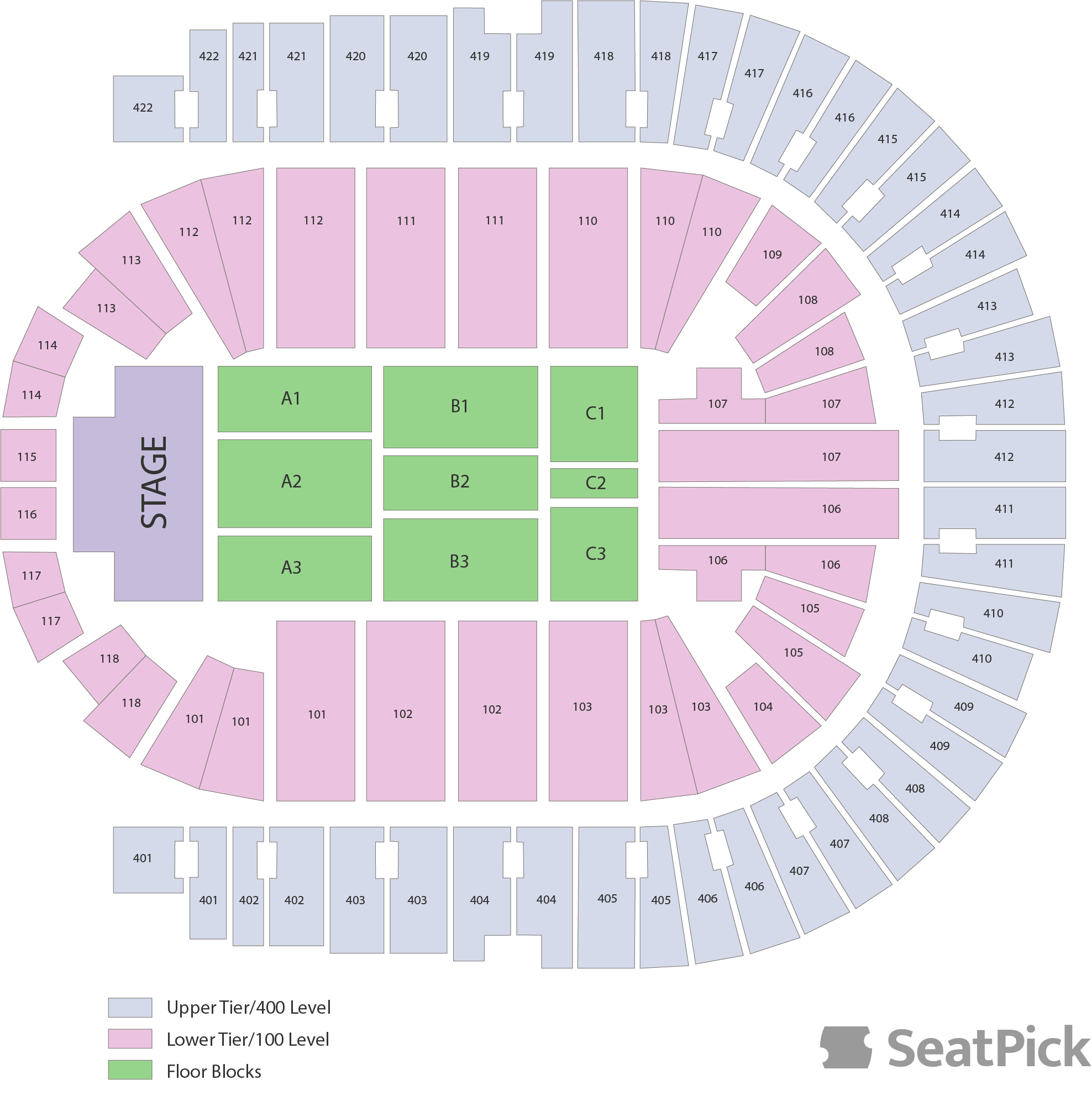 o2 seating arrangements