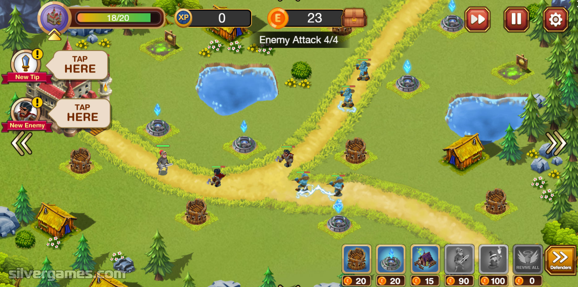 free online castle defense games