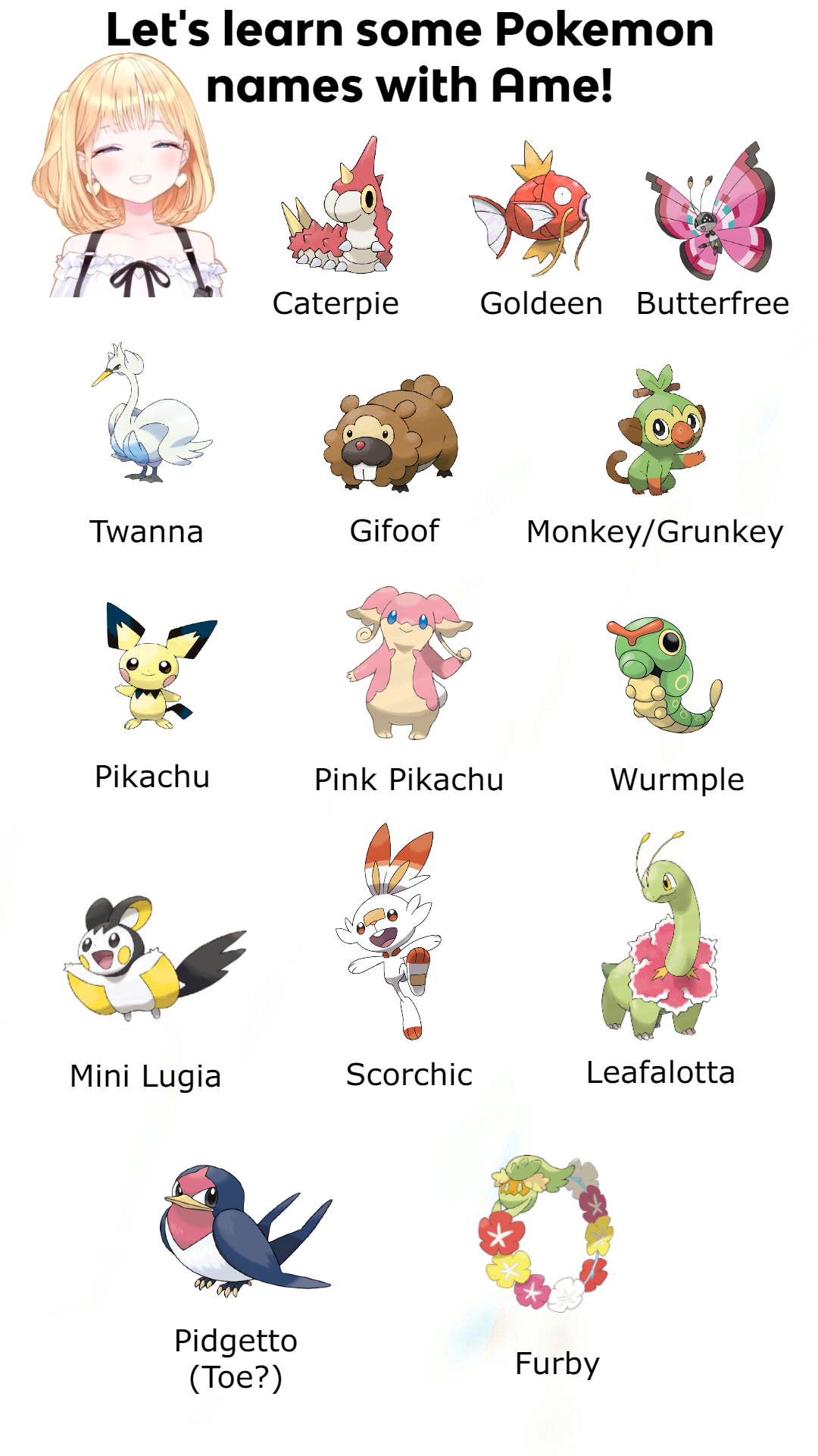 pokemon pics and names