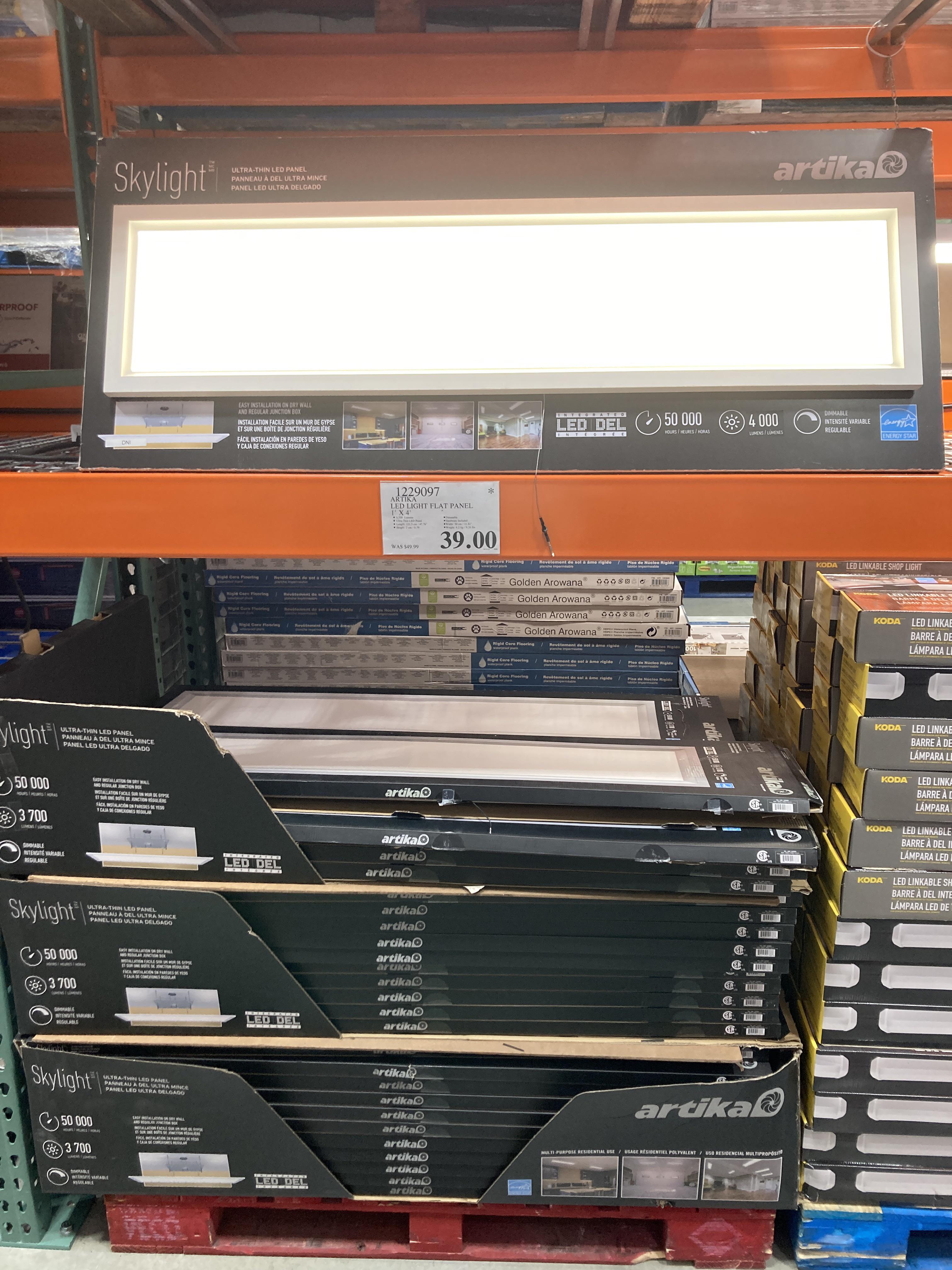 led panel light costco