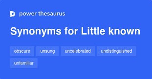 unsung synonyms