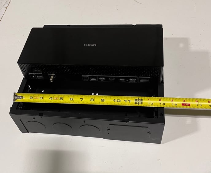 samsung one connect box size