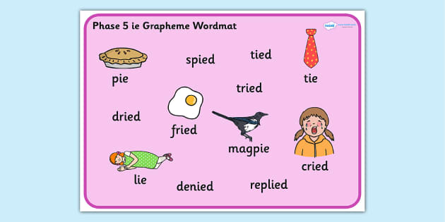 ie words phonics