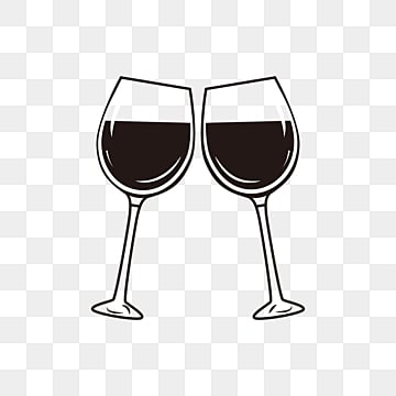 wine glasses clipart