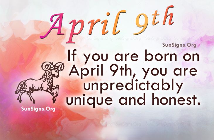 9 april birthday personality