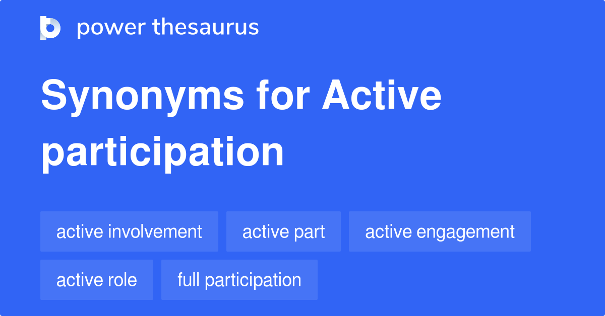 participate thesaurus