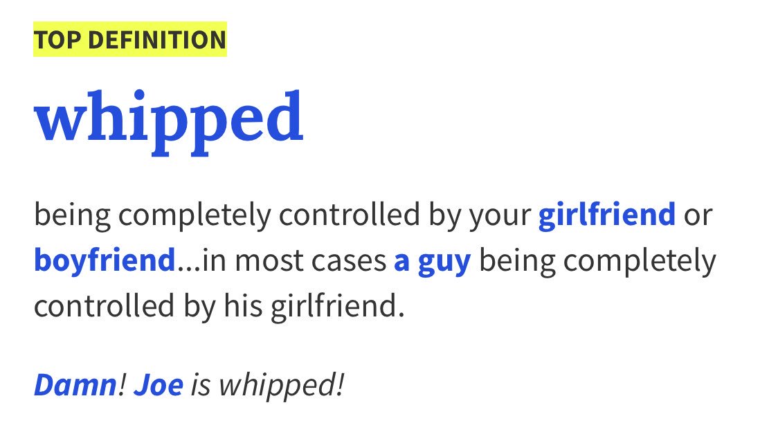 whipped meaning slang