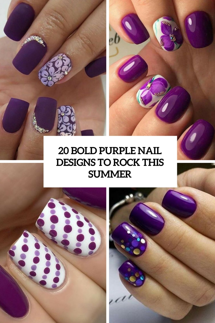 purple nail designs 2022