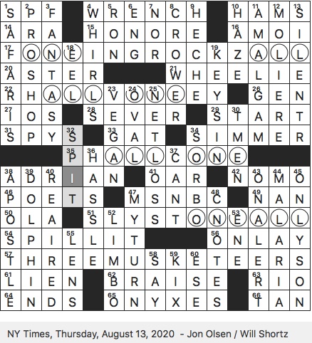 crossword parody