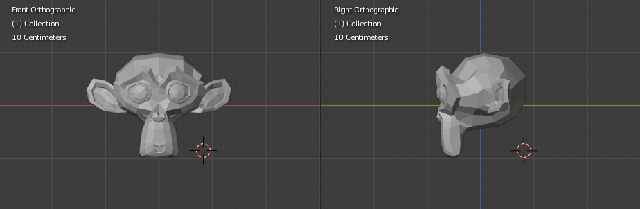 blender 3d cursor to center of object