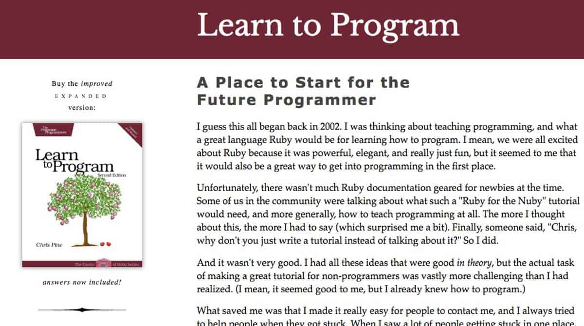 learn to program chris pine pdf