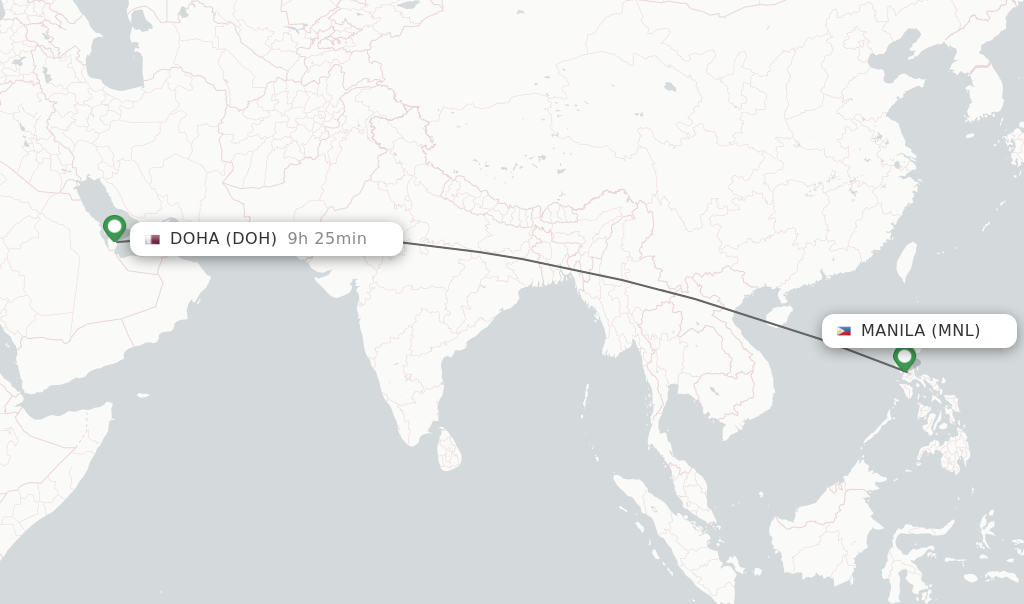 time difference between philippines and doha qatar