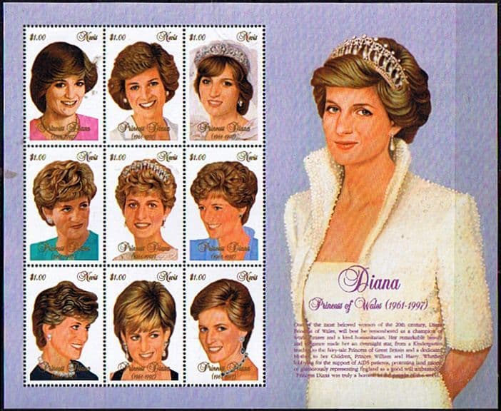 princess diana stamps 1997 value