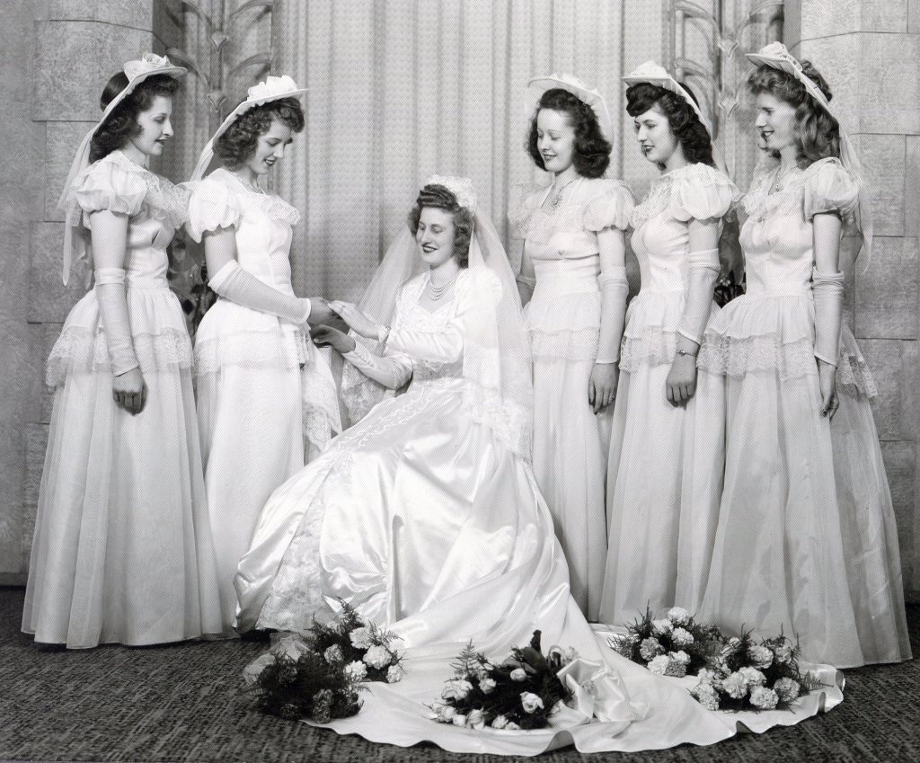 1940 wedding dress