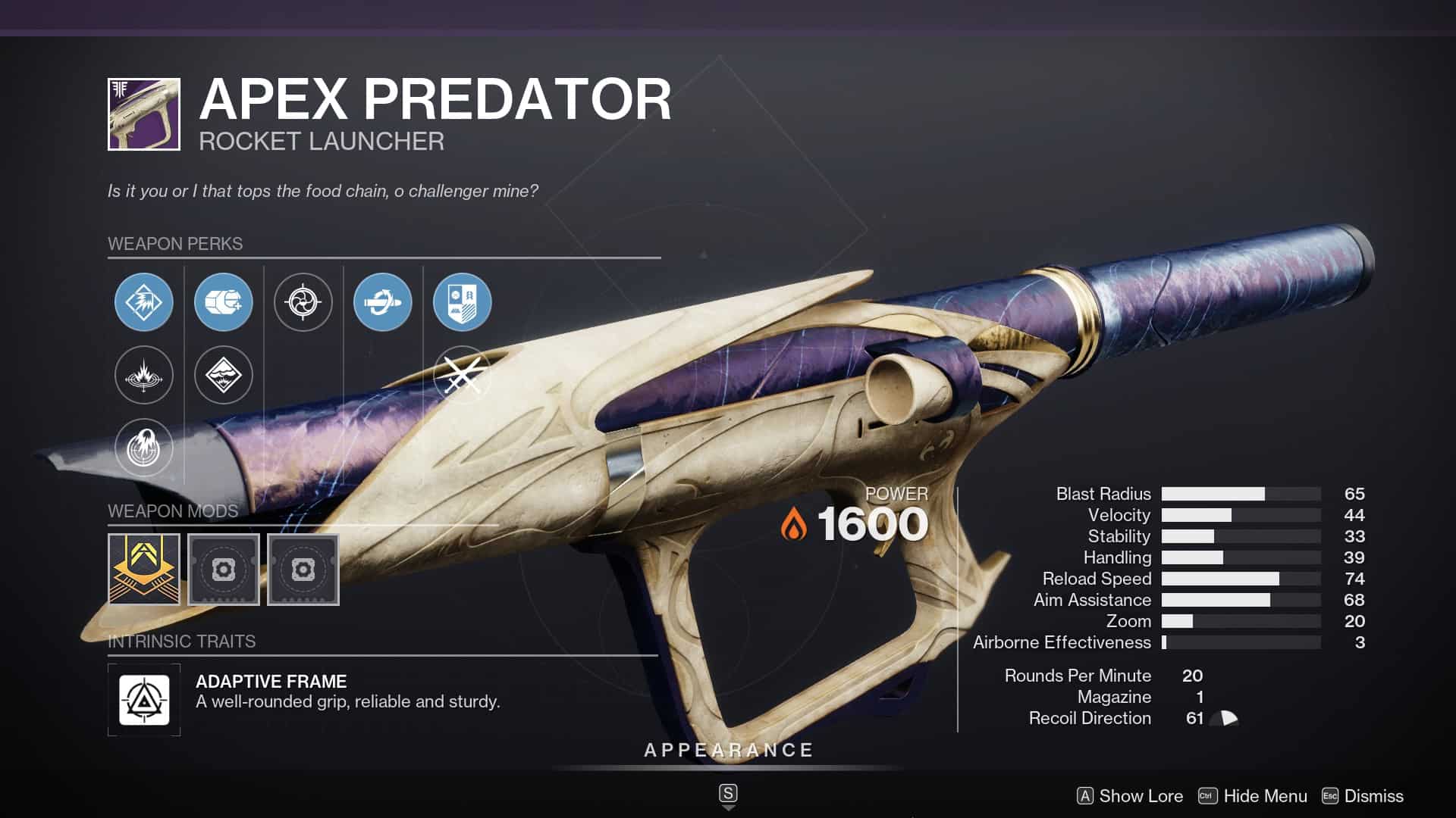 apex predator destiny 2